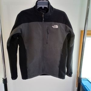 The North Face Men's Original Apex Bionic Black Gray Jacket S Wind Resistant